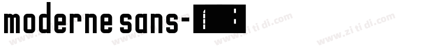 moderne sans字体转换